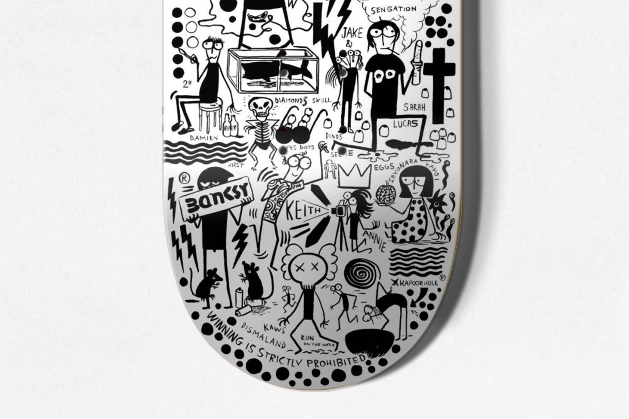 Dead Artist Walking Skateboard By Fausto Gilberti X Bonobolabo 3
