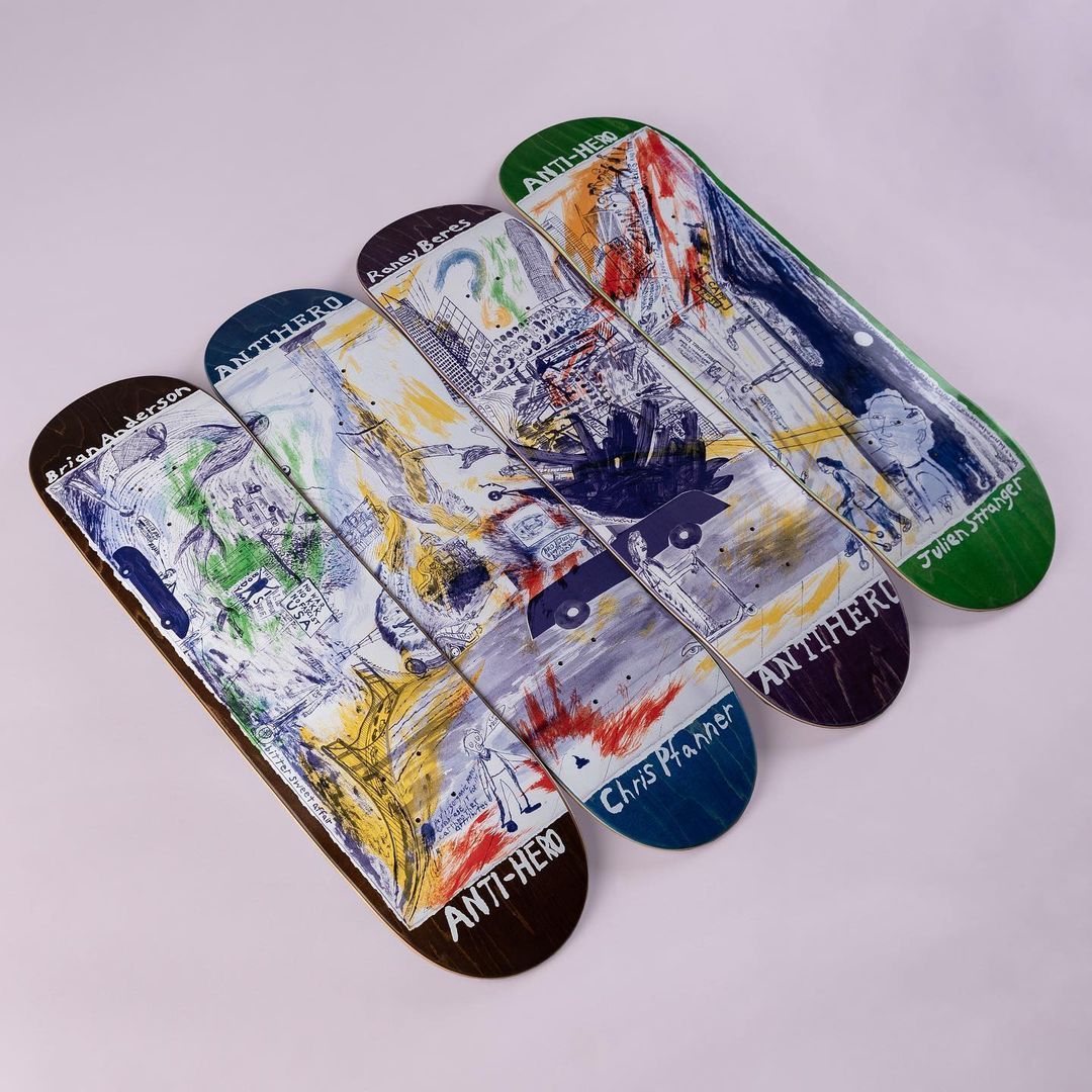 Sf Then And Now Series Par Chris Johanson X Anti Hero Skateboards 4