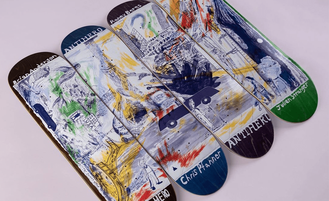 Sf Then And Now Series Par Chris Johanson X Anti Hero Skateboards 5