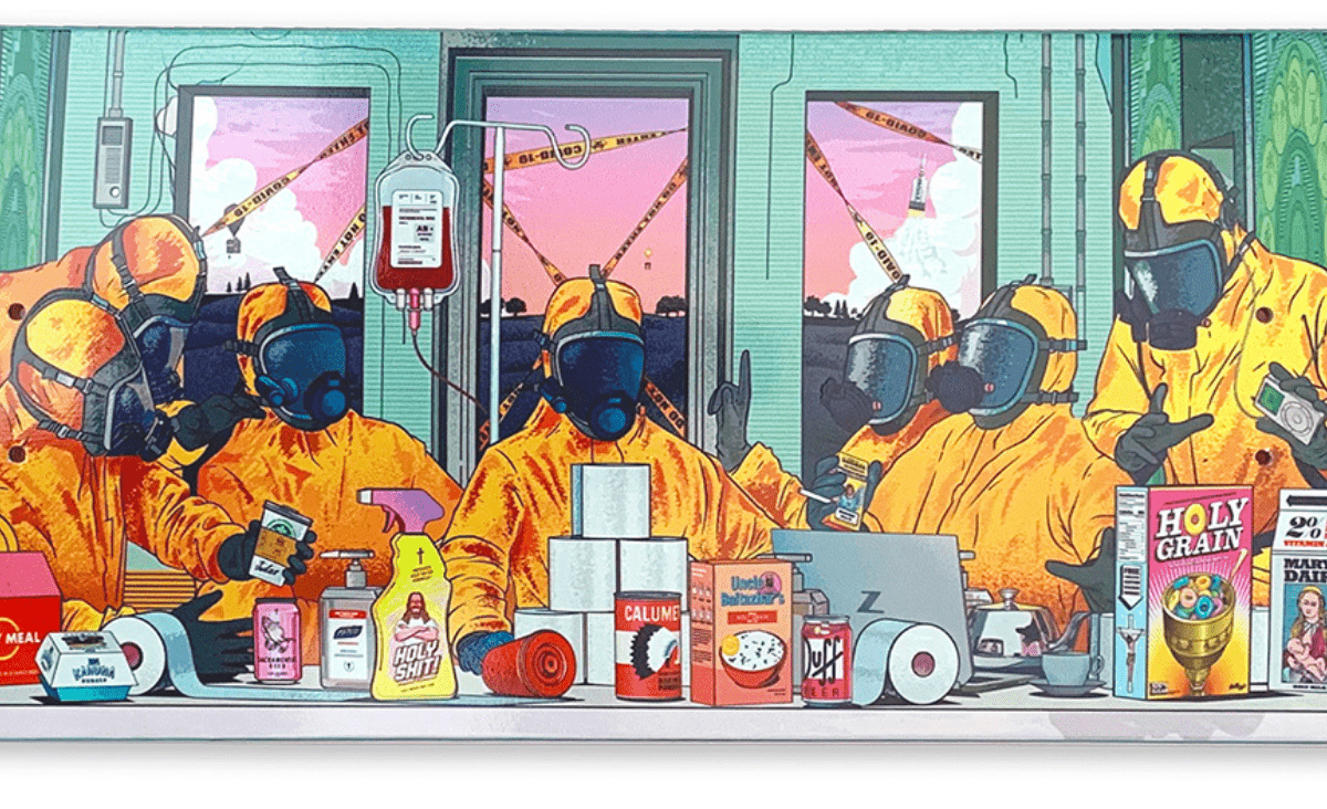 The Last Supper skateboard by Musketon