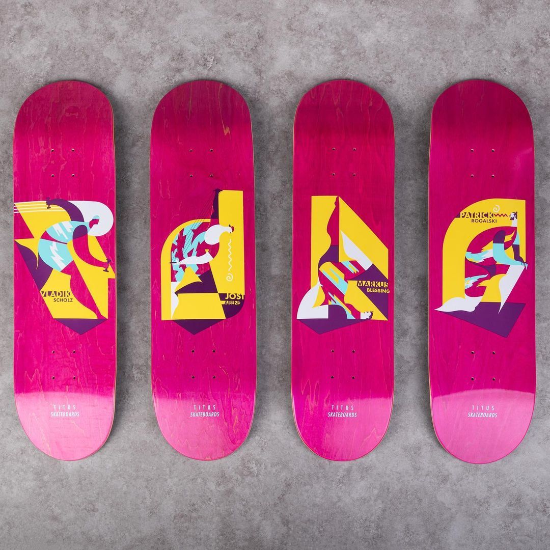 series by Fzchiedrich x Titus Skateboards The Daily Board