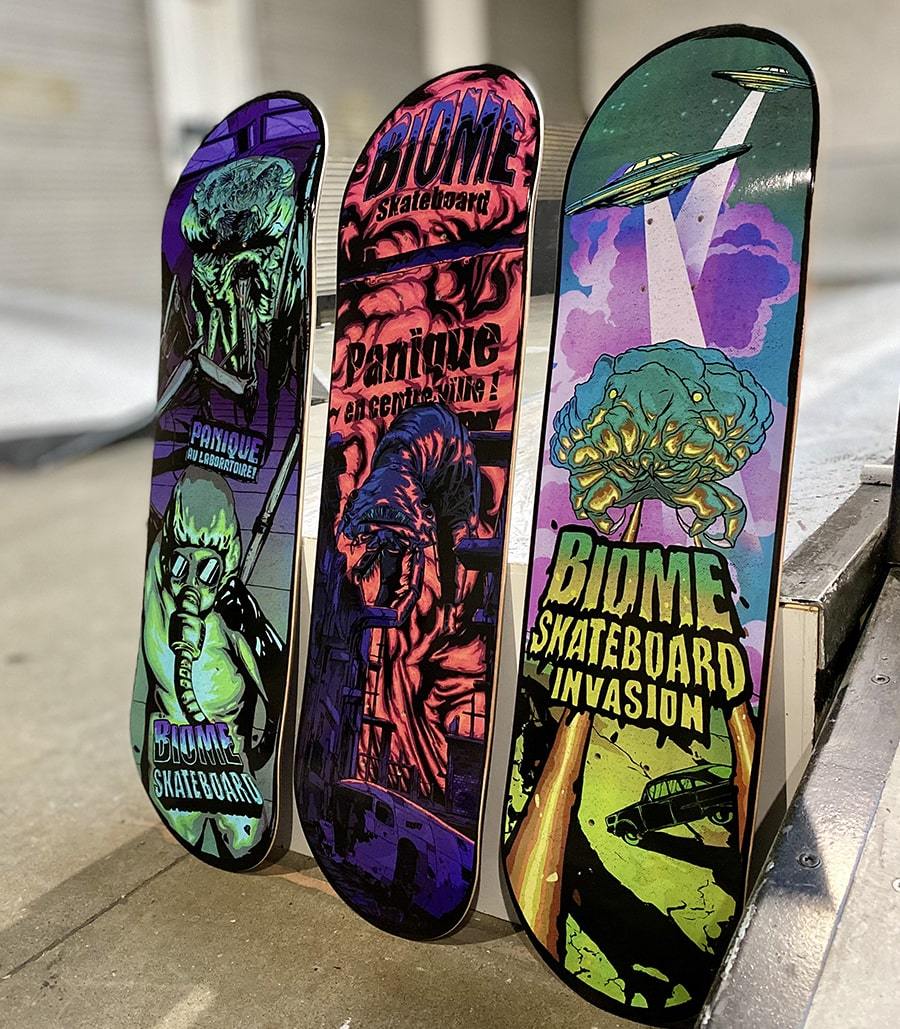 Micro Monstres Series By Skorp X Biome Skateboards.6
