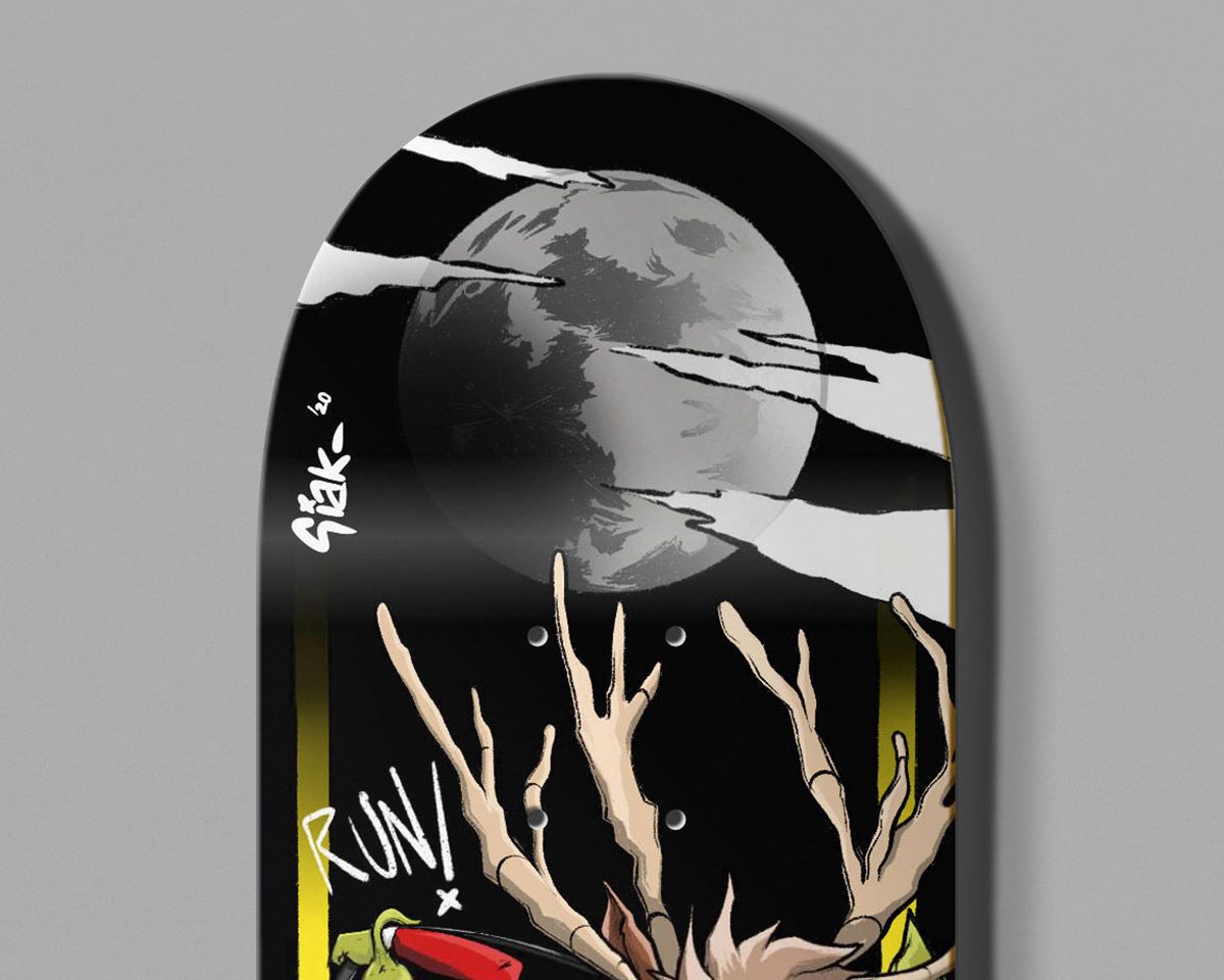 Retired Skateboard By Theevilart X Bonobolabo 4