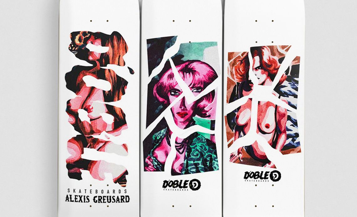 Comic actors series by Quentin Caillat x Doble Skateboards - The Daily Board