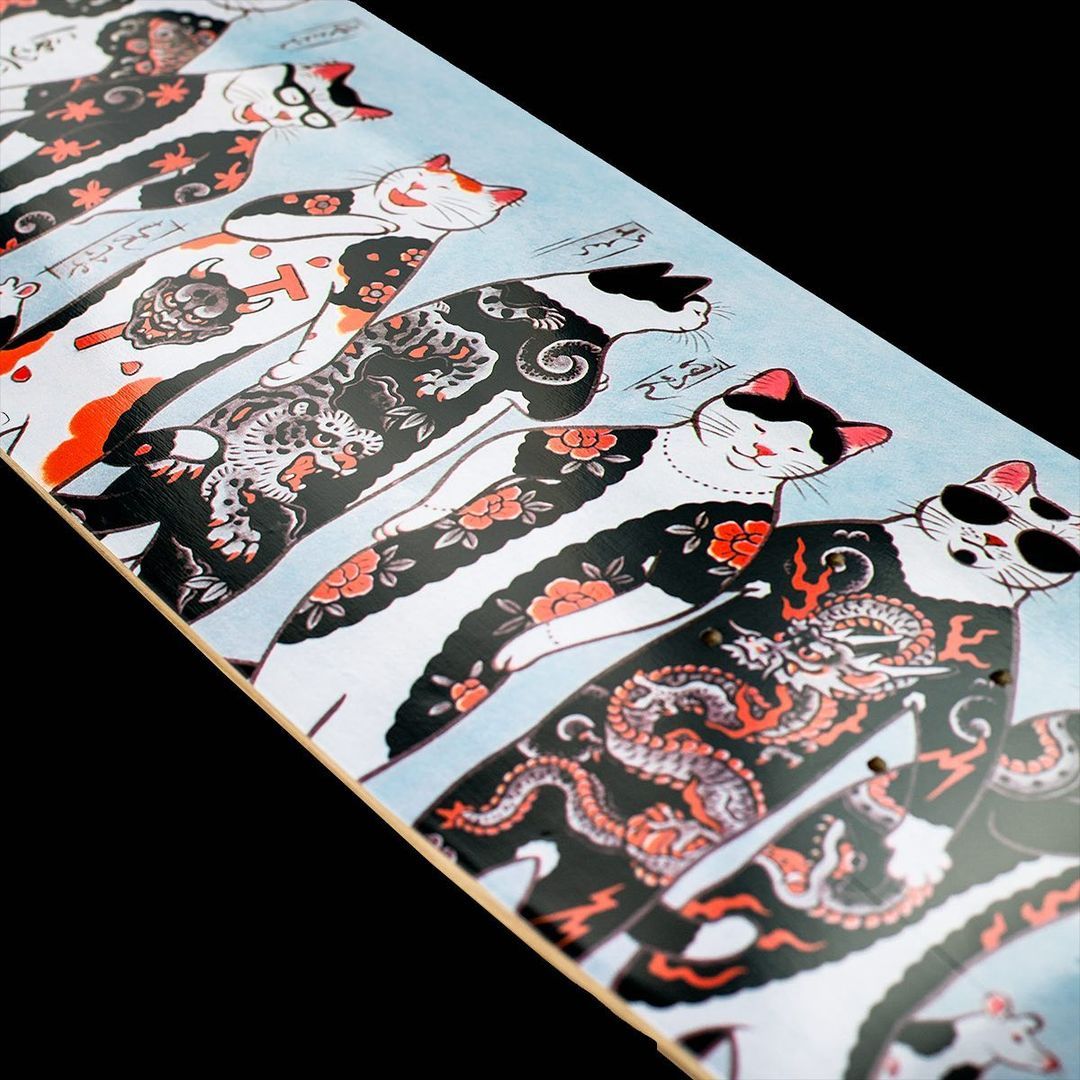 Gang Cat Skateboard Byhoritomo For Monmon Cats 1