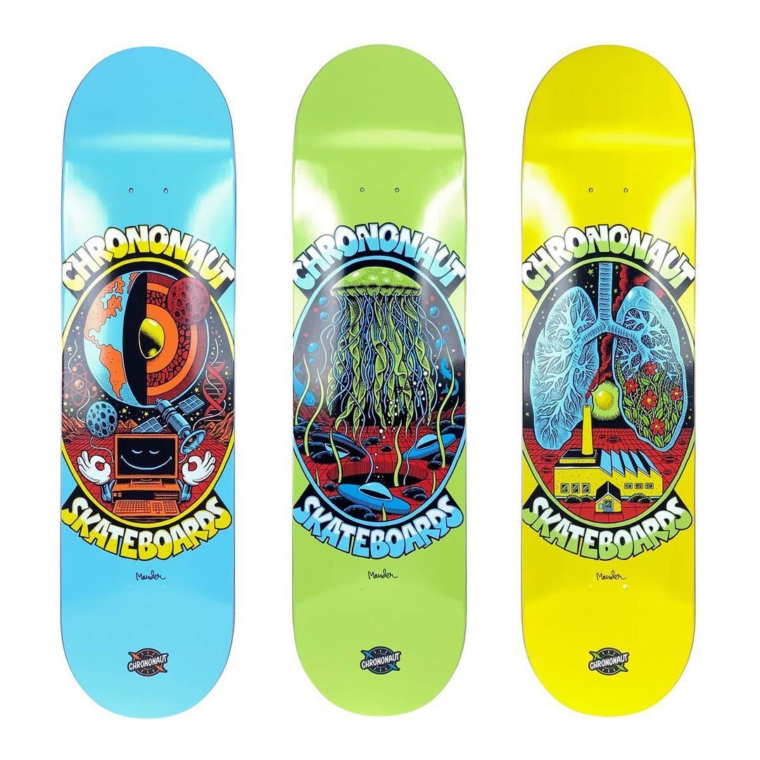 Pegasus Series By Mander X Chrononaut Skateboards 2