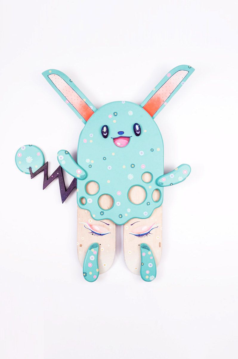 Azumarill Skate Sculpture By Yandy Graffer For The European Custom Board Show 3