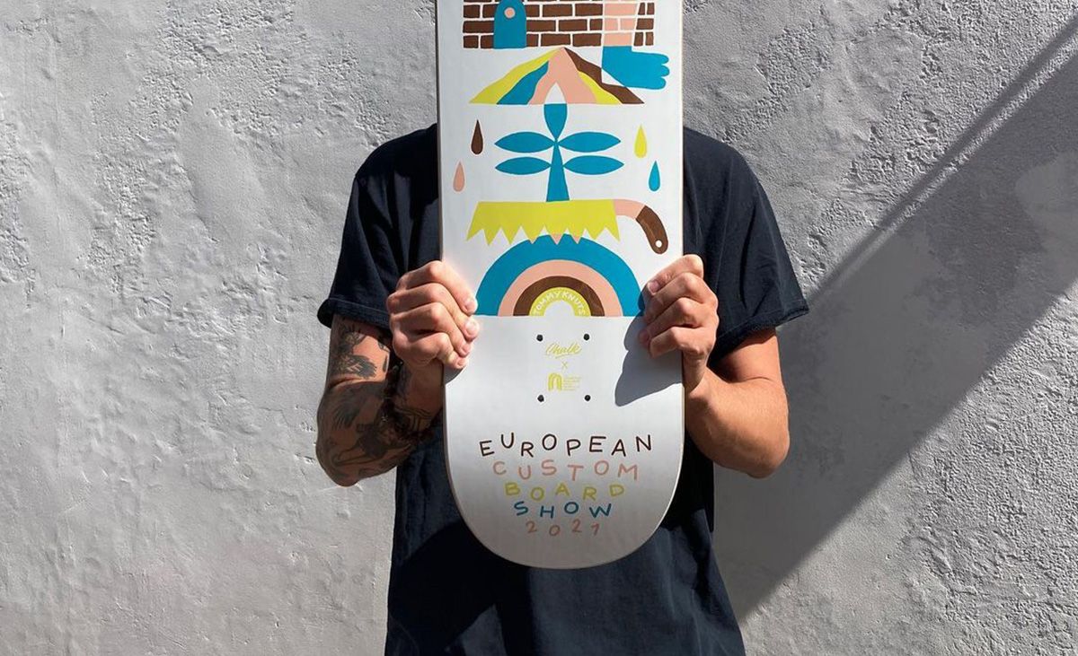 Tommy Knuts X Chalk Custom Board X Decathlon Skateboarding 5