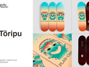 Toripu Skateboard Mockup 1