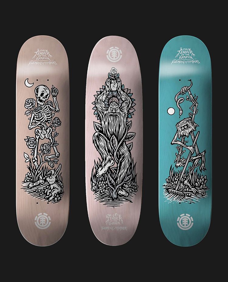 The Tender Of The Garden Series By Timber X Element Skateboards 1