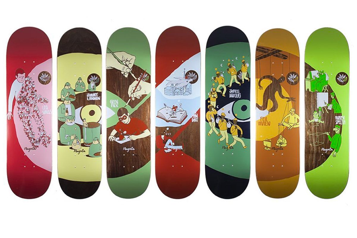 Extravision Board Series By Soy Panday For Magenta Skateboards