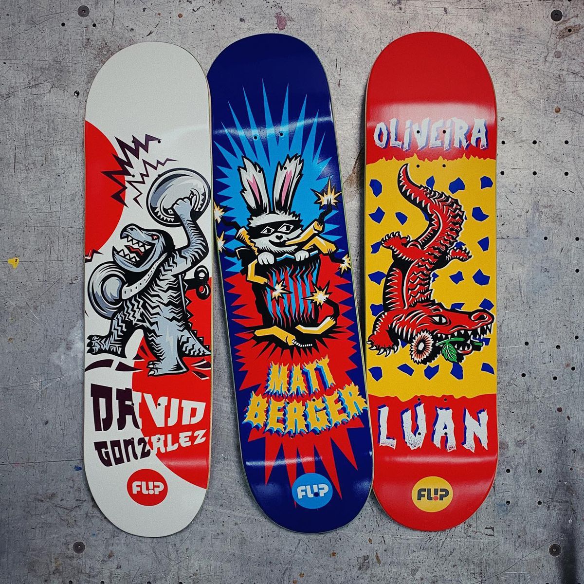 Tin Toy series by Josh for Flip Skateboards