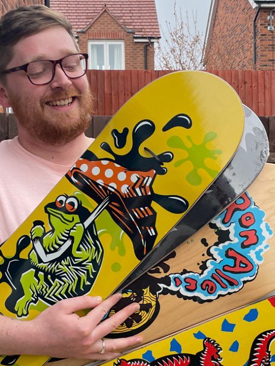 Josh Jameson Skateboard Illustrator