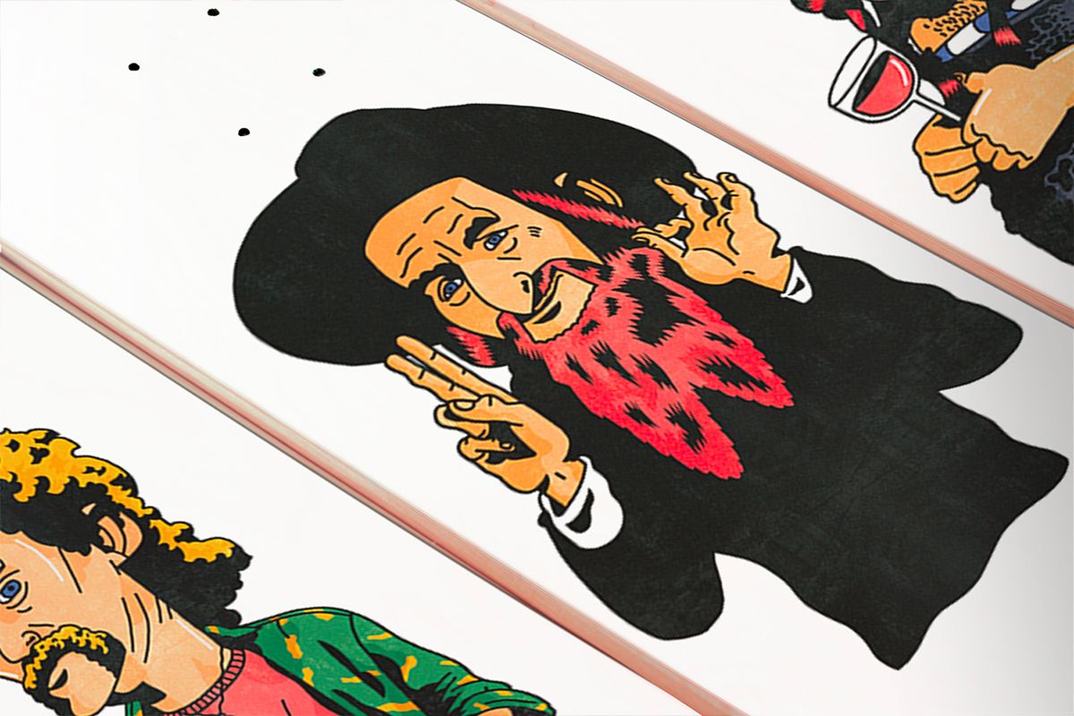 Comic actors series by Quentin Caillat x Doble Skateboards - The Daily Board