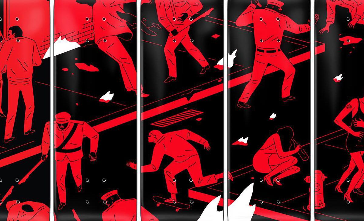 Rule Of Law By Cleon Peterson X Zero Skateboards 1