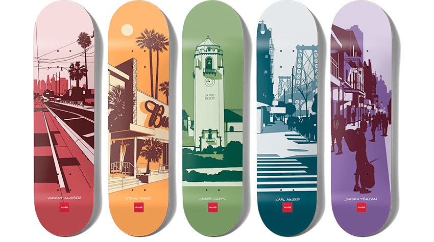 City series ‘23 par Evan Hecox x Chocolate Skateboards