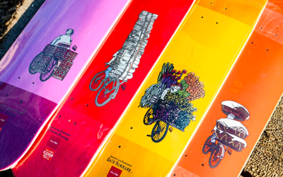 Cada Dia Ya La Misma Hora par Caleb Guttierez pour Chocolate Skateboards