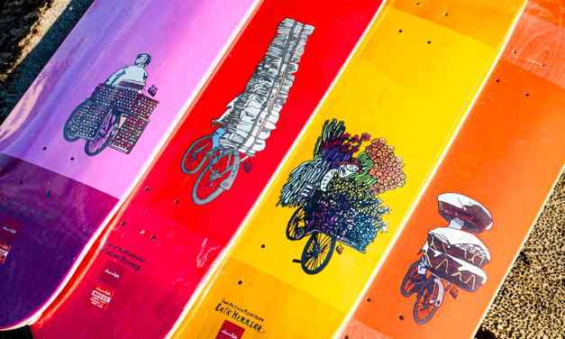 Cada Dia Ya La Misma Hora par Caleb Guttierez pour Chocolate Skateboards