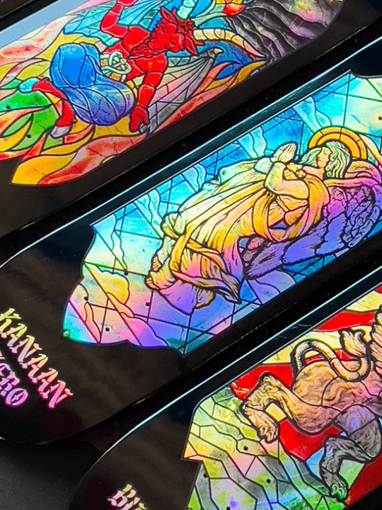 Stained Glass Série Par Paul Brown X Zero Skateboards