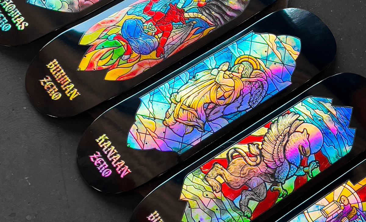 Stained Glass Série Par Paul Brown X Zero Skateboards