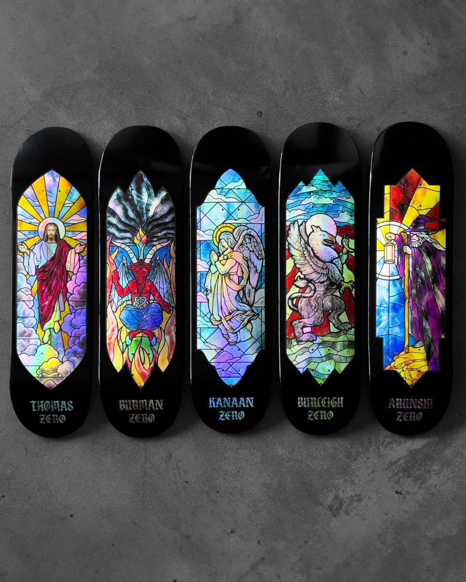 Stained Glass Série Par Paul Brown X Zero Skateboards