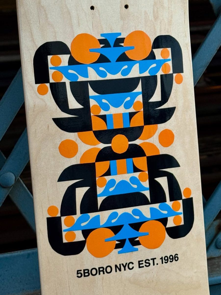 Artist model by Cody Hudson x 5BORO NYC skateboard