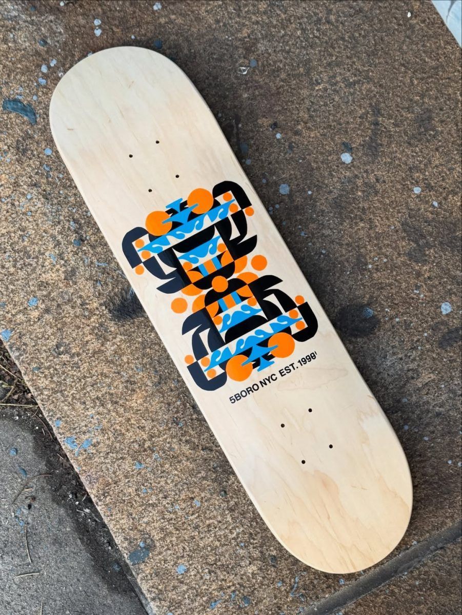 Artist model by Cody Hudson x 5BORO NYC skateboard