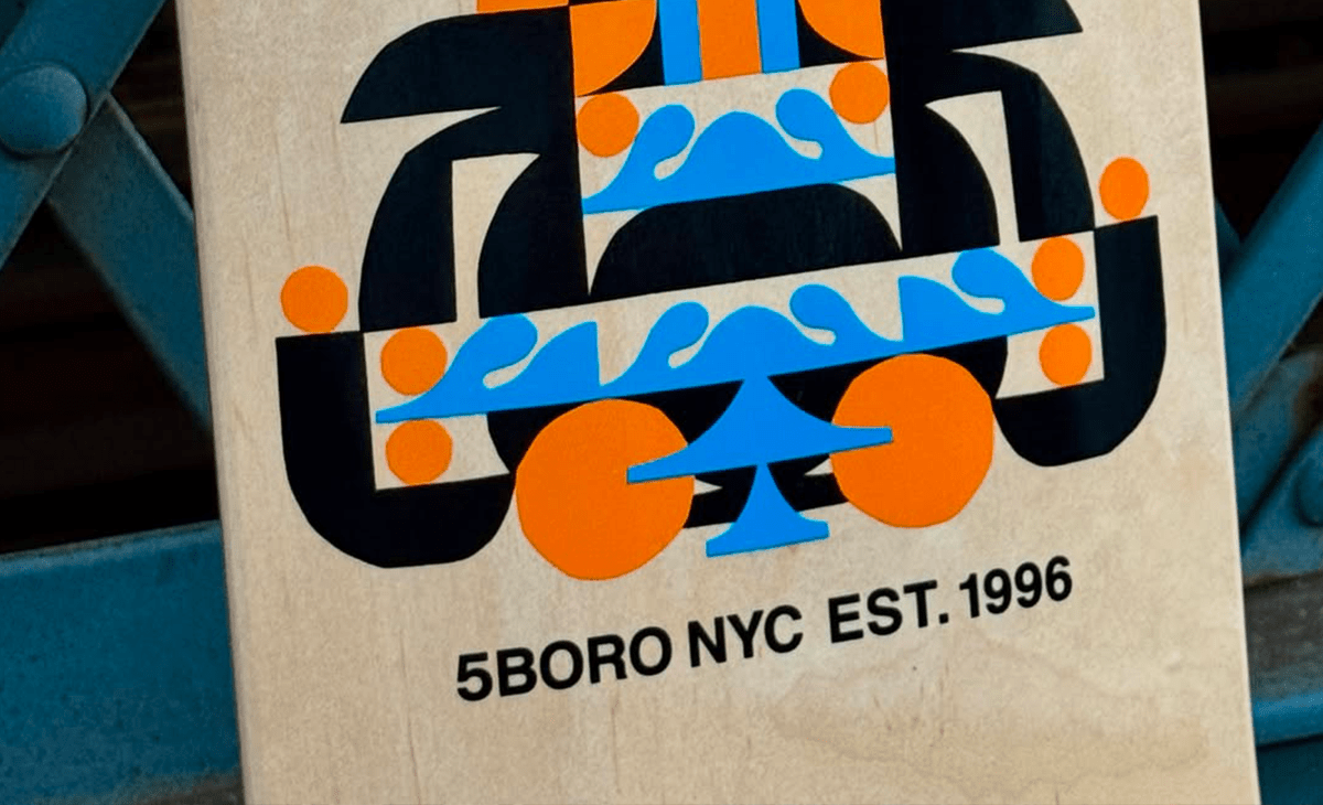 Artist model by Cody Hudson x 5BORO NYC skateboard