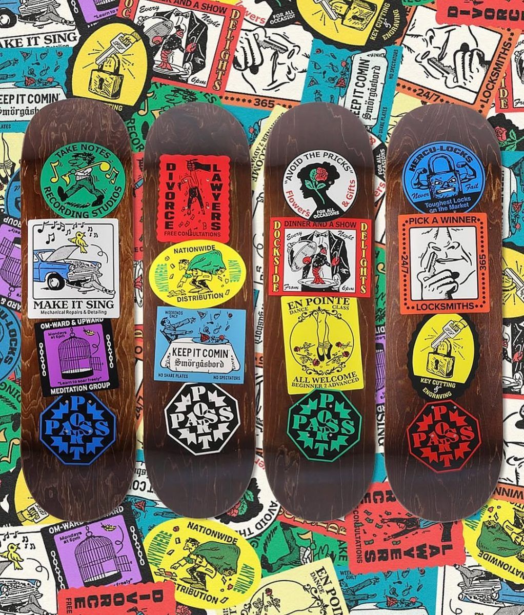 Coaster series by Marcus Dixon x Pass~port Skateboards