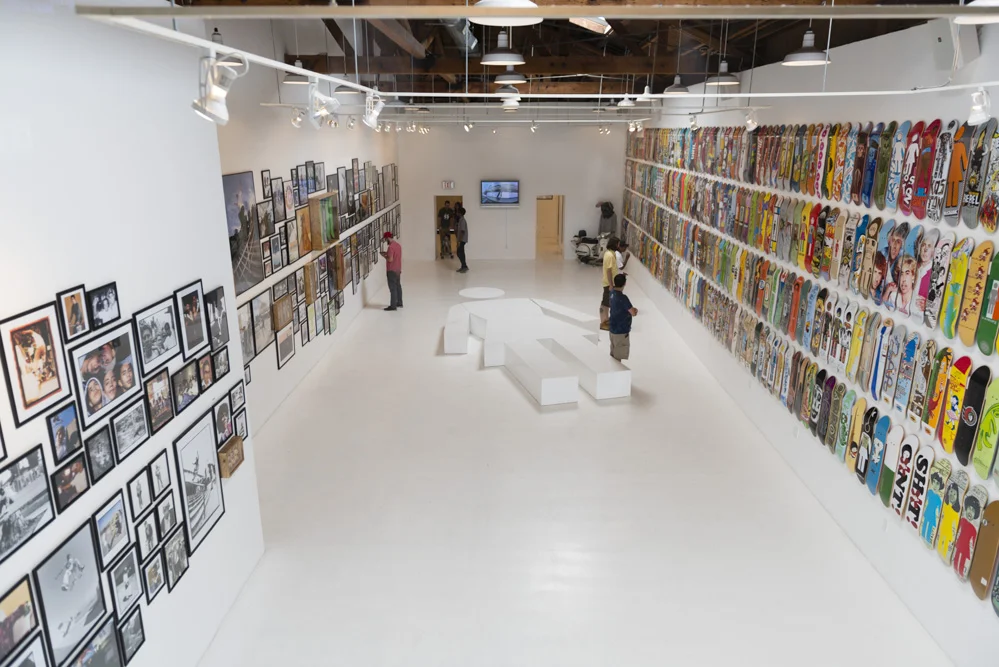 View of the 20 years of Girl Skateboards exhibition