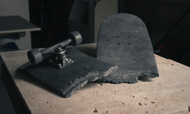 Classic marble skateboard by Josselin Kayser