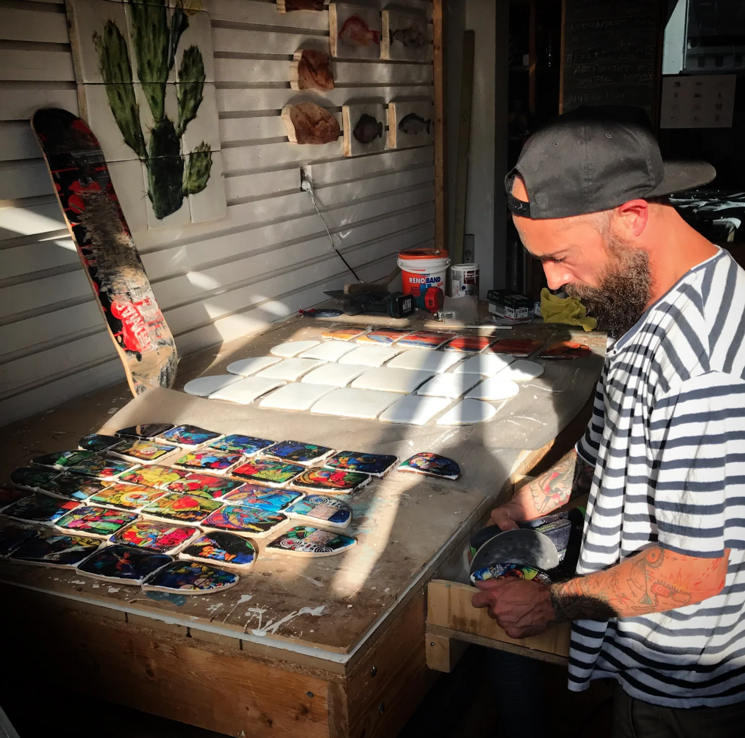 Madonna & Guadelupe skateboards by Stiger Woods