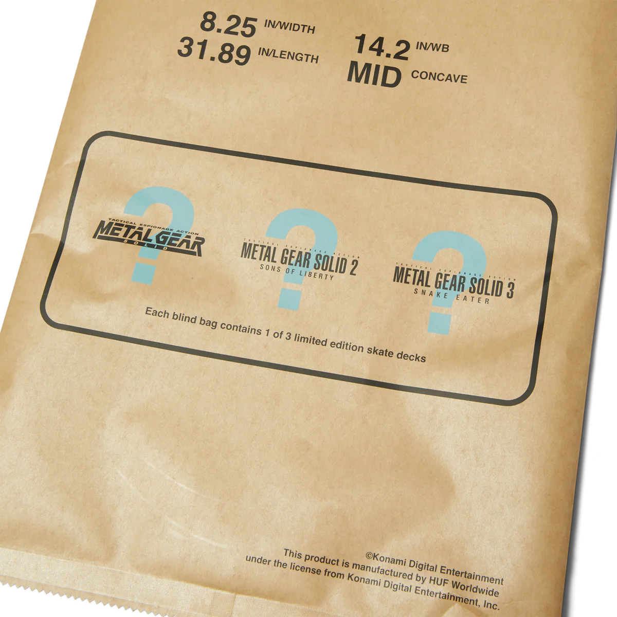 Metal Gear Solid X HUF Skateboard Series