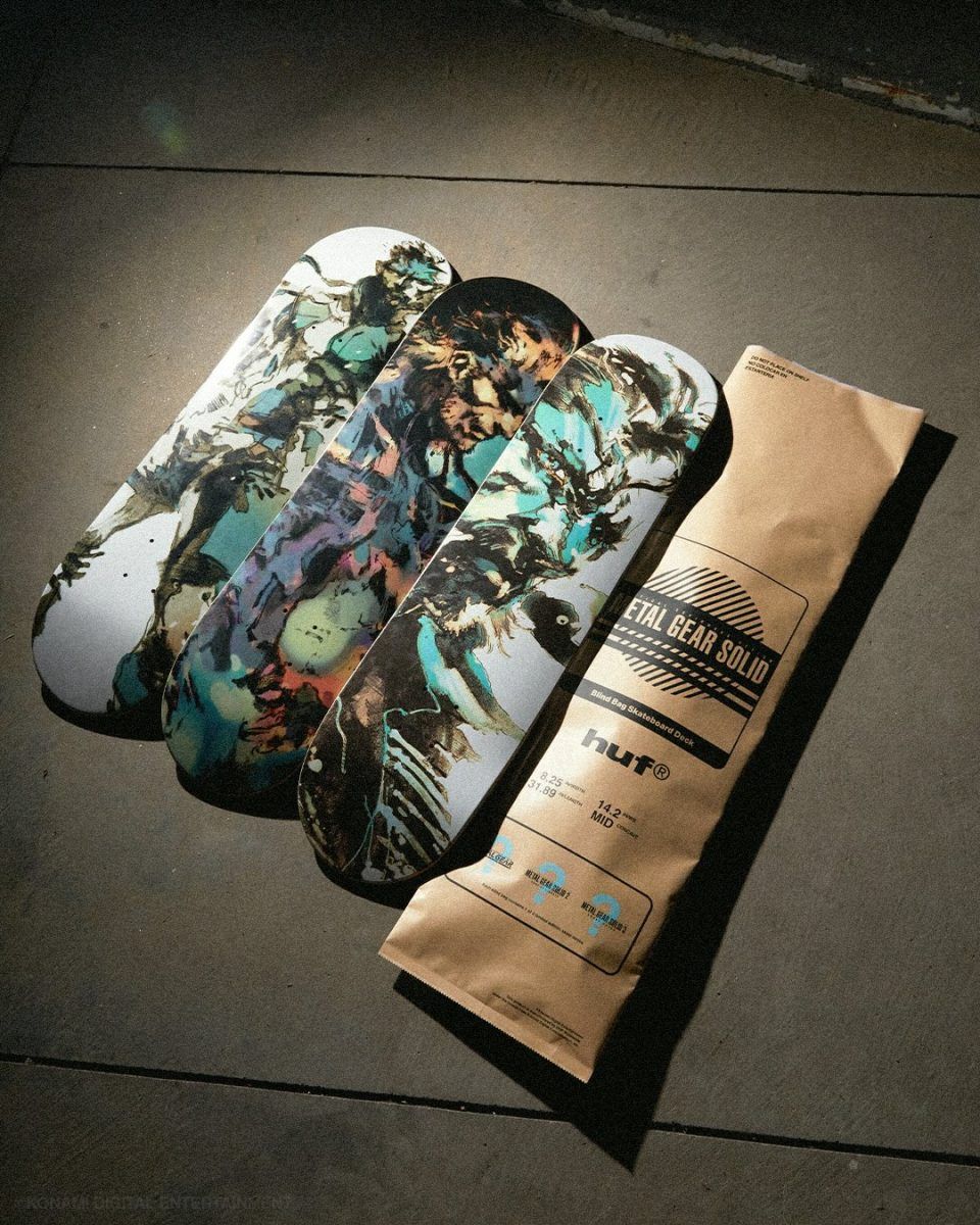 Metal Gear Solid X HUF Skateboard Series