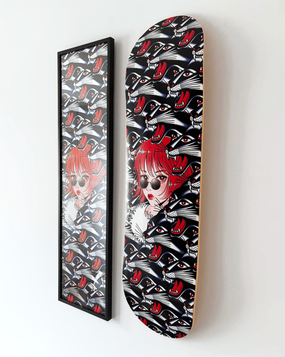 Bert Girl By Penpen X Arkaic Skateboard