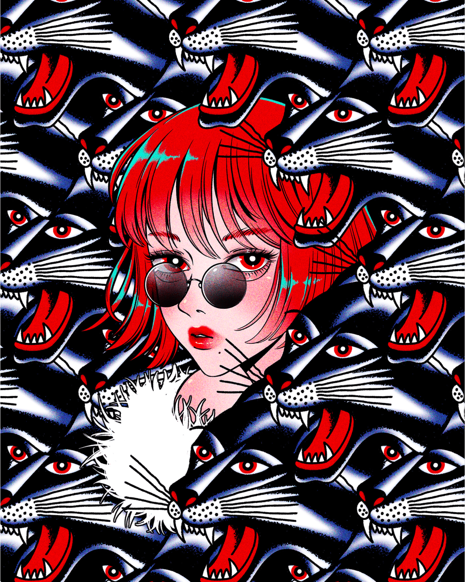 Bert Girl By Penpen X Arkaic Skateboard