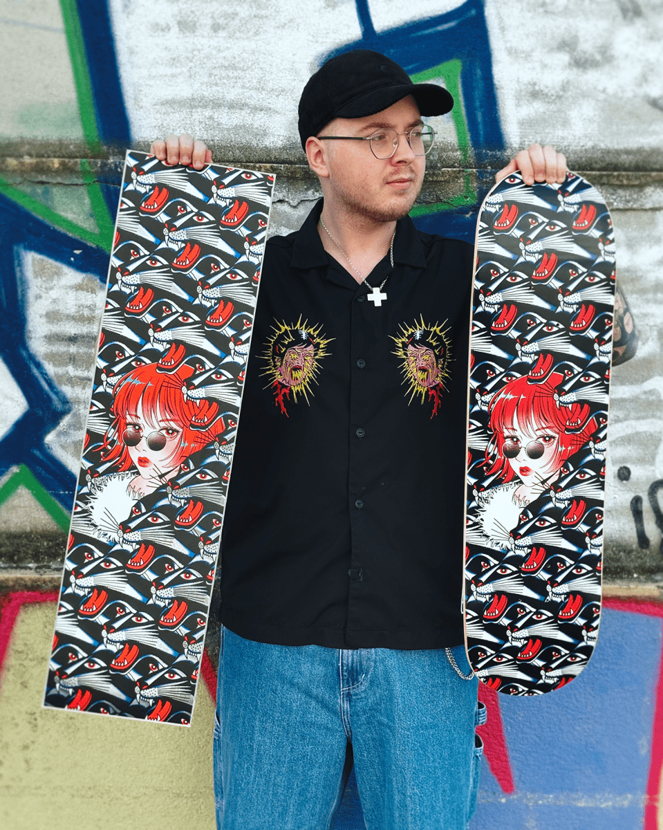 Bert Girl By Penpen X Arkaic Skateboard