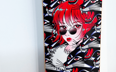 Bert girl by PenPen x Arkaic Skateboard