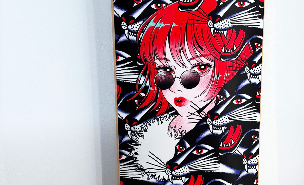 Bert Girl By Penpen X Arkaic Skateboard