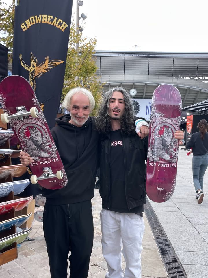 Silver Fox Ben Aurelien X Kape Skateboards