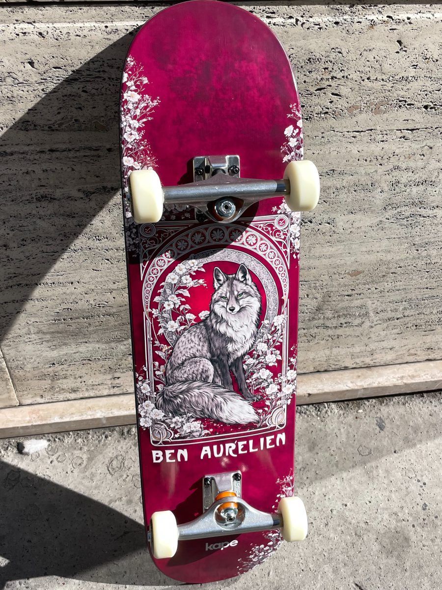 Silver Fox Ben Aurelien X Kape Skateboards